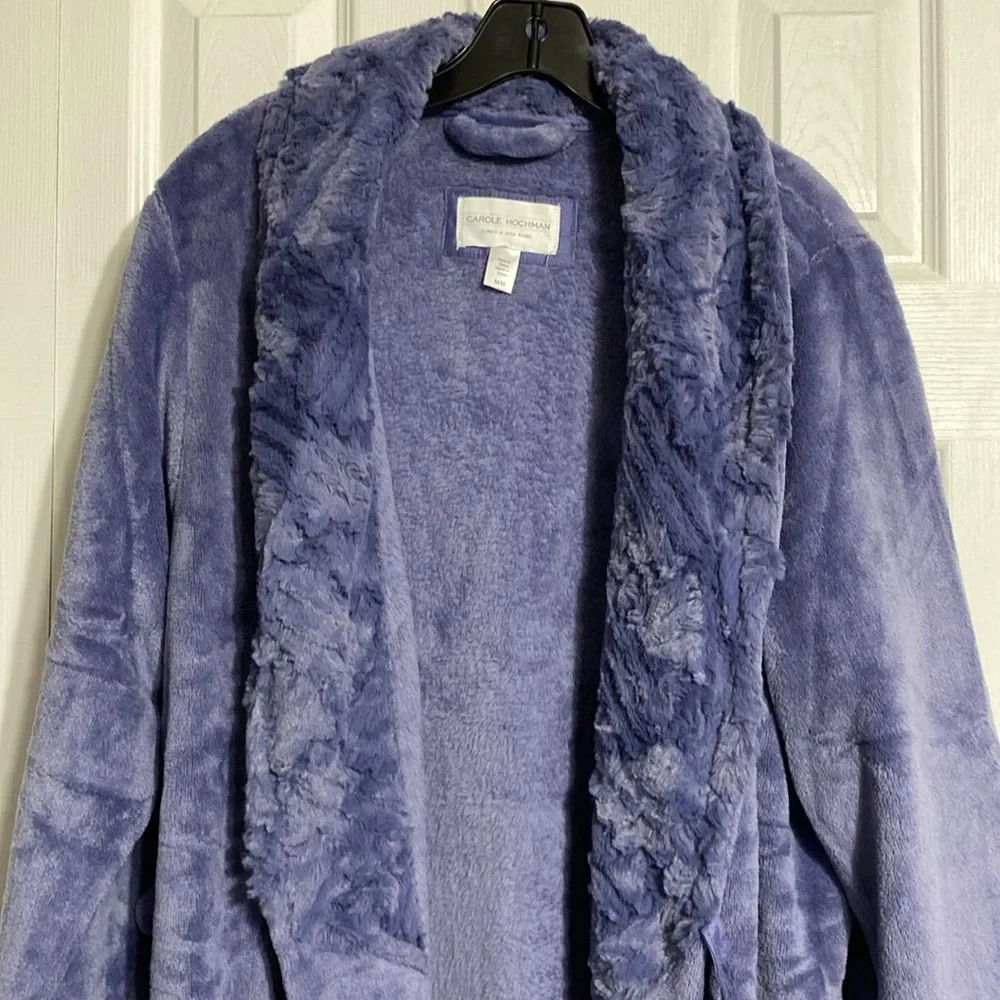 Carole Hochman indigo soft belted robe size MEDIUM